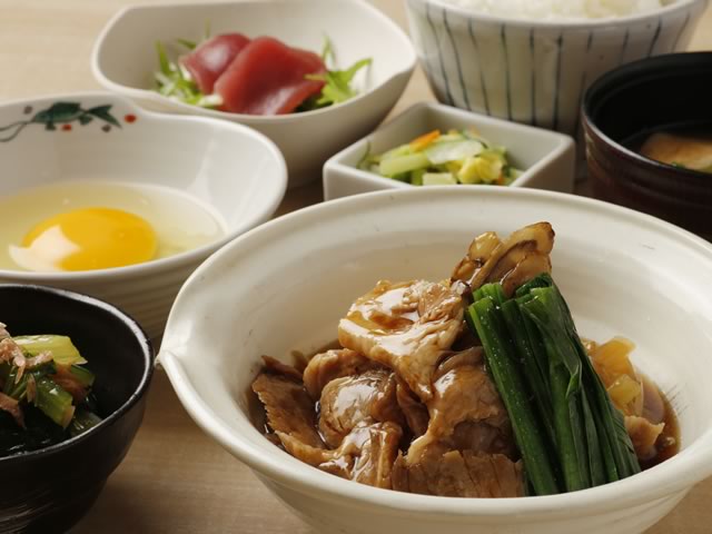 豚すき焼き定食