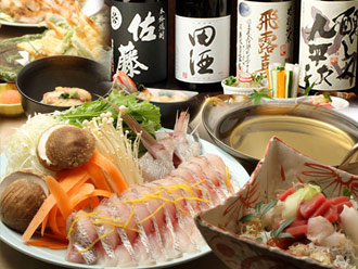 鯛しゃぶ地酒
